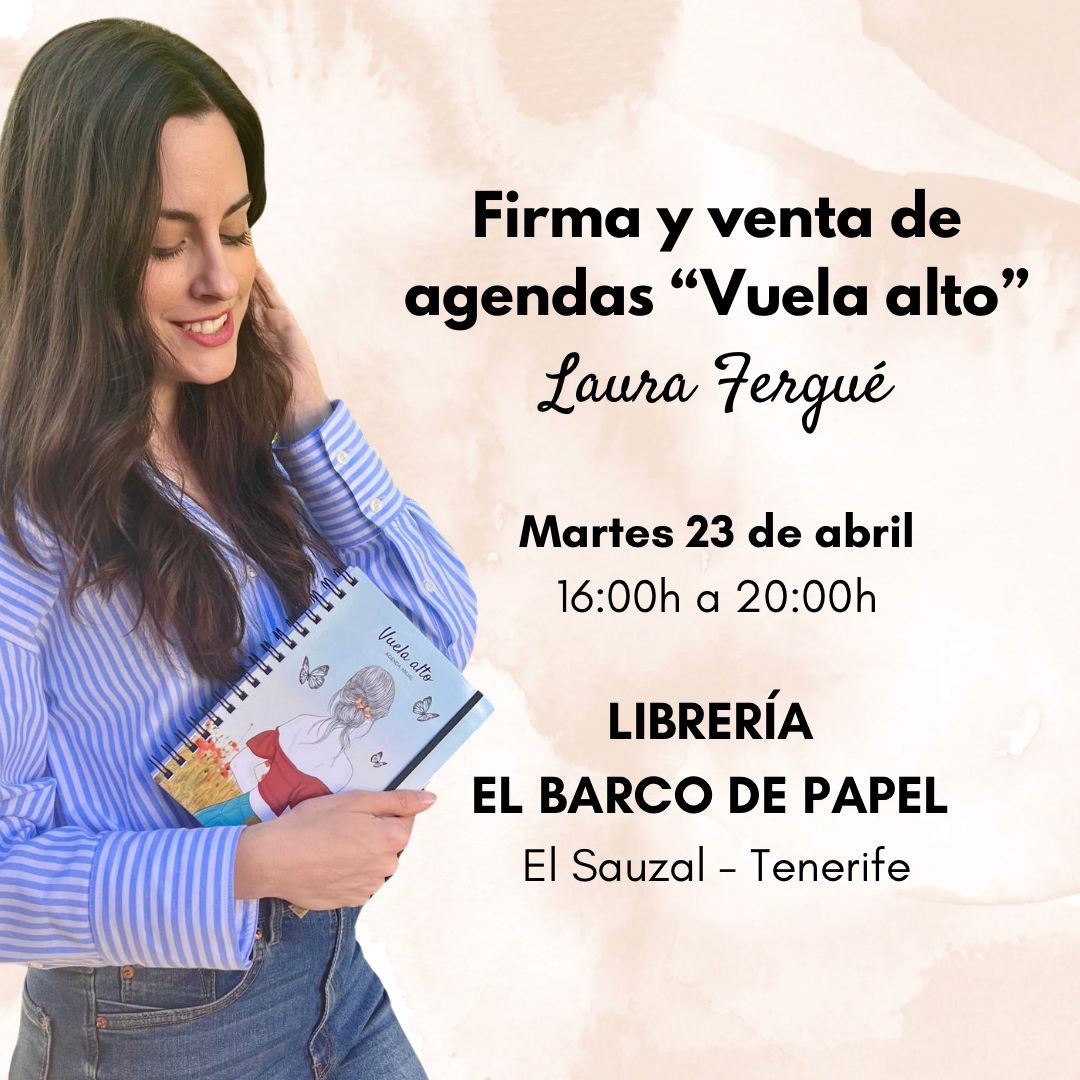 Laura Fergué firma en Tenerife